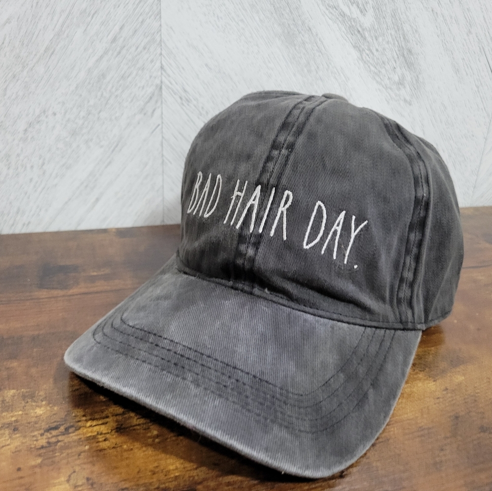 Rae Dunn Bad Hair Day Black Cap